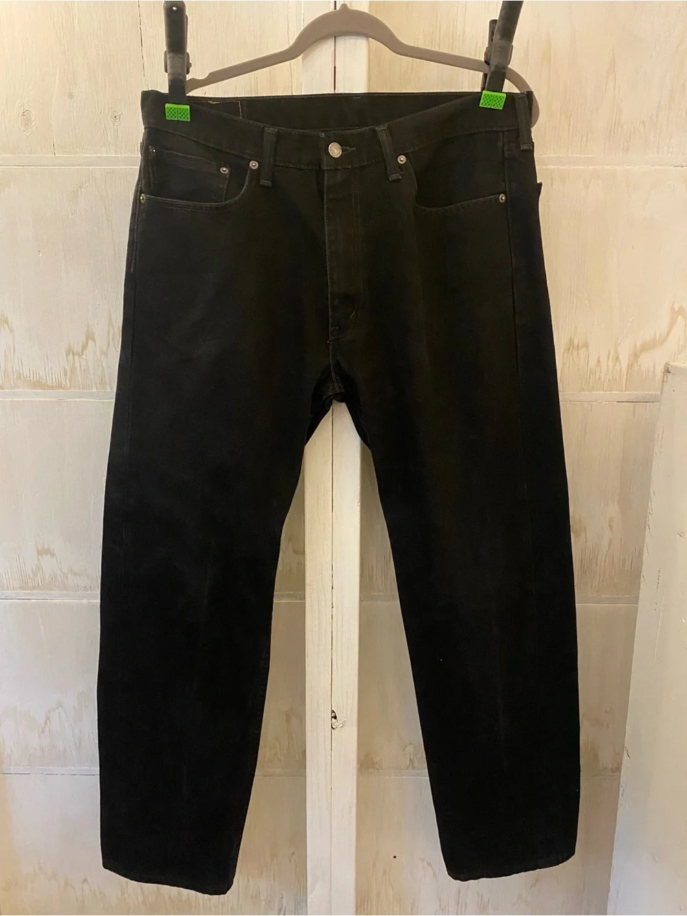 Levi's 505 Men's Black Relaxed Jeans 36 x 32
